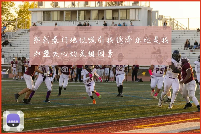 热刺豪门地位吸引我德泽尔比是我加盟决心的关键因素